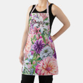 Tablier Monogram Luxury gigantesque image florale unique j (Insitu)