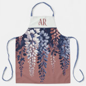 Tablier Monogram Marine Rose Wisteria Élégance (Recto)