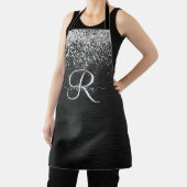 Tablier Monogramme à étincelle noire à Parties scintillant (Insitu)
