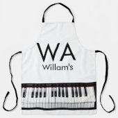 Tablier Monogramme ajouter le nom de la lettre initiale te (Recto)