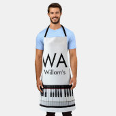 Tablier Monogramme ajouter le nom de la lettre initiale te (Porté)