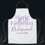 Tablier Monogramme ajouter le nom lettre demoiselles maria<br><div class="desc">belle conception</div>