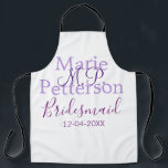 Tablier Monogramme ajouter le nom lettre demoiselles maria<br><div class="desc">belle conception</div>