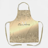 Tablier Monogramme Antique Parties scintillant à goutte d' (Recto)