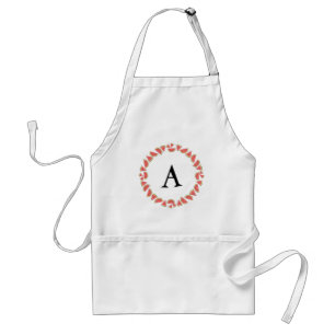 Tablier Monogramme autour des morceaux de pastèque
