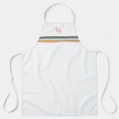 Tablier Monogramme Bandes Rétro Chic  (Recto)