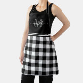 Tablier Monogramme blanc noir Buffalo plaqué (Insitu)