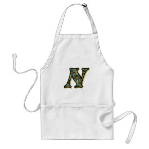 Tablier Monogramme Daisy Initiale N
