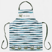 Tablier Monogramme de crabe marin d'Ocean Beach (Recto)