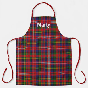Tablier Monogramme de MacPherson Tartan Plaid
