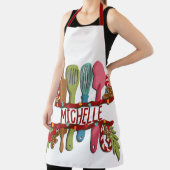 Tablier Monogramme de Noël personnalisé (Insitu)