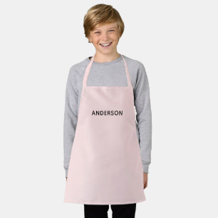Tablier Monogramme de nom personnalisé simple Élégant su