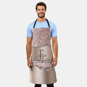 Tablier Monogramme de Parties scintillant Gold Diamonds Ro (Porté)