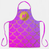 Tablier Monogramme de Parties scintillant rose violet or (Recto)