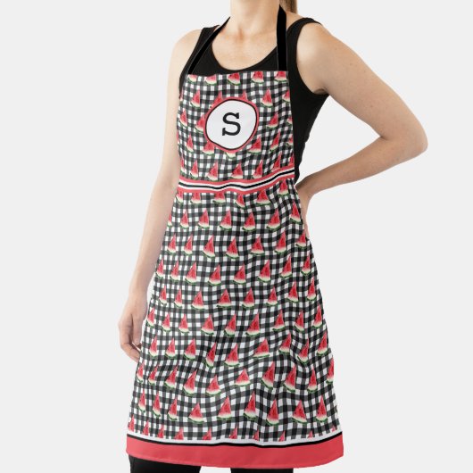 Tablier Monogramme de pastèque (Insitu)