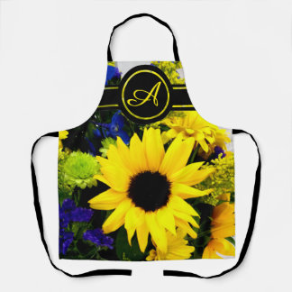 Tablier Monogramme de tournesol