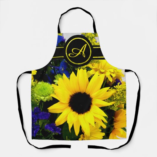 Tablier Monogramme de tournesol (Recto)