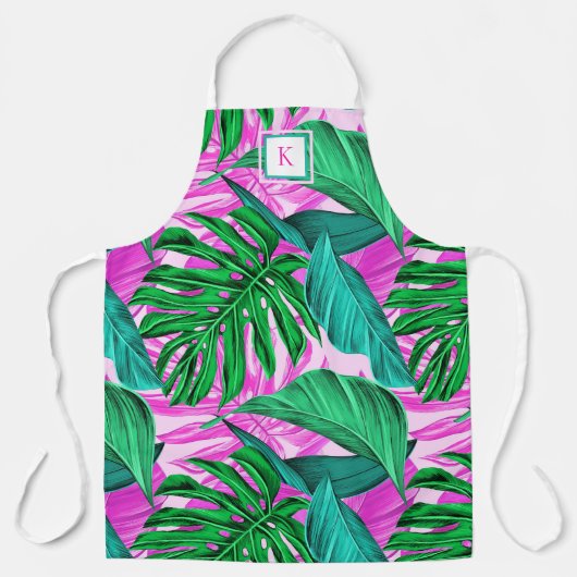Tablier Monogramme de Vibes de l'île tropicale (Recto)