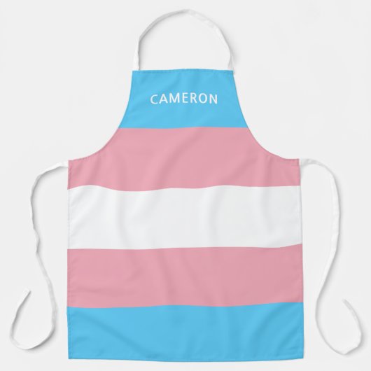 Tablier Monogramme Drapeau Transgenre (Recto)
