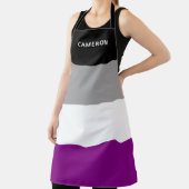 Tablier Monogramme du drapeau asexué (Insitu)