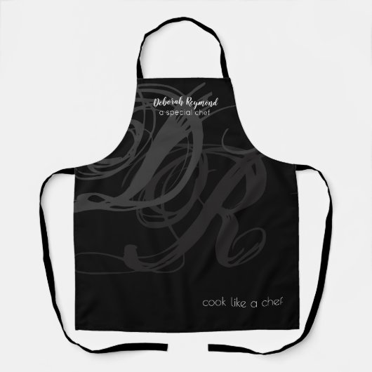 Tablier monogramme d'un chef spécial (Recto)
