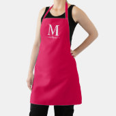 Tablier Monogramme et calligraphie avec couleur modifiable (Insitu)
