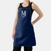 Tablier Monogramme et calligraphie avec couleur modifiable (Insitu)