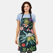 Tablier Monogramme exotique tropical du paradis floral (Porté)