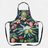 Tablier Monogramme exotique tropical du paradis floral (Recto)