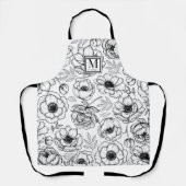 Tablier Monogramme Féminin Élégant (Recto)