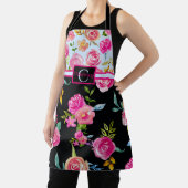 Tablier Monogramme floral très élégant (Insitu)