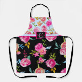 Tablier Monogramme floral très élégant (Recto)