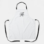 Tablier Monogramme fractionné A-Z noir et blanc (Recto)