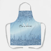 Tablier Monogramme Frozen Ice Blue Driving Parties scintil (Recto)
