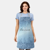 Tablier Monogramme Frozen Ice Blue Driving Parties scintil (Porté)
