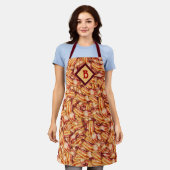 Tablier Monogramme Funny Tasty Bacon Motif (Porté)