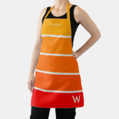 Tablier Monogramme Gras Sunrise Rouge Orange (Insitu)