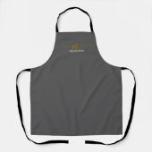 Tablier Monogramme gris or couleur personnelle (Recto)