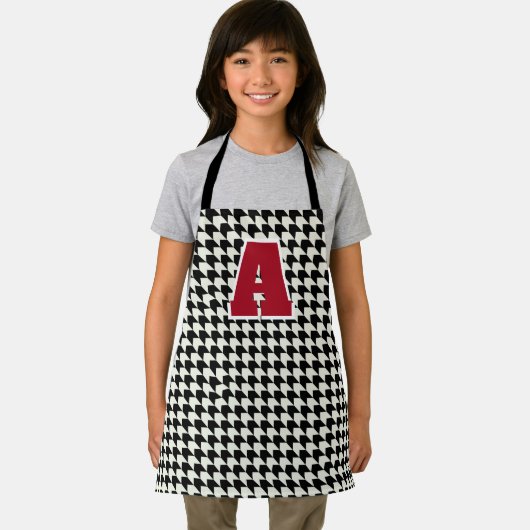 Tablier monogramme Houndstooth (Insitu)