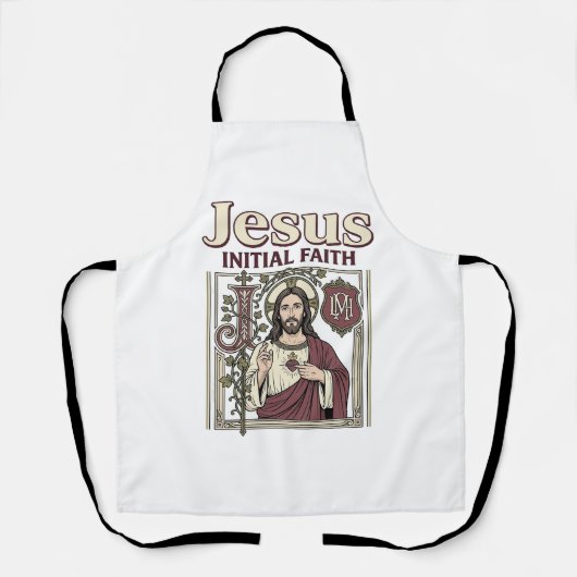 Tablier Monogramme initial de Jésus Foi Monogramme initial (Recto)