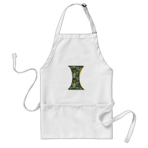 Tablier Monogramme Initiale I Marguerite