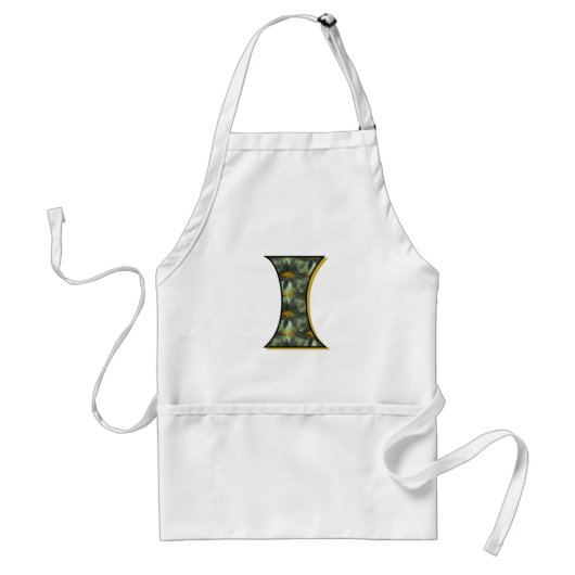 Tablier Monogramme Initiale I Marguerite (Devant)