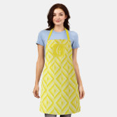 Tablier Monogramme Jaune Motif diamant à trois tons (Porté)