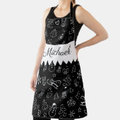 Tablier Monogramme Joyeux Noël et Bonne Année! 20XX (Insitu)