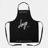 Tablier Monogramme | Logo Professionnel Business Black (Recto)