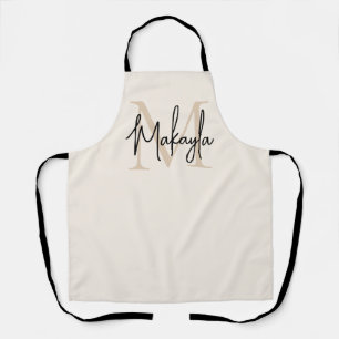 Tablier Monogramme Moderne