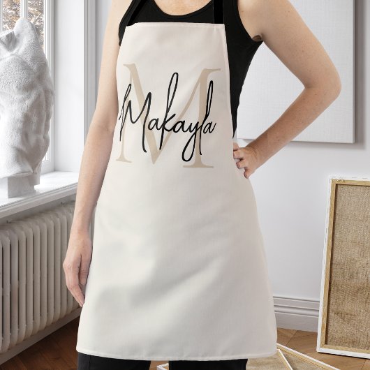 Tablier Monogramme Moderne