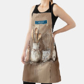 Tablier Monogramme moderne Ustensiles de cuisine rustiques (Insitu)