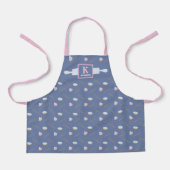 Tablier Monogramme Motif Cupcake (Recto)
