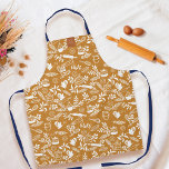Tablier Monogramme Motif de cuisine de style champêtre Jau<br><div class="desc">Appelle toutes les fabuleuses reines de cuisson ! Nous avons l'tablier ultime pour rendre vos aventures de cuisine encore plus élégantes ! Notre tablier bleu à motifs floraux chic et champêtre allie élégance et fonctionnalité. Que vous soyez en train de préparer un lot de biscuits faits maison ou d'expérimenter une...</div>